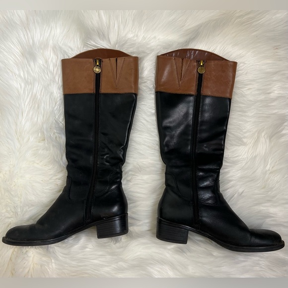 Franco Sarto riding boots Leather Comfort Zip Up Good condition Size US 5.5 M - Picture 7 of 13